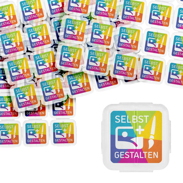 Eventchips selbst gestalten, transparent - 1000 Stück