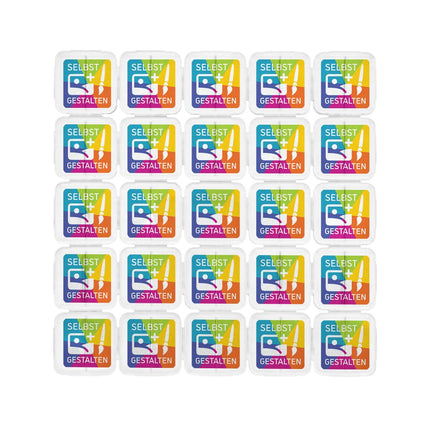 Eventchips selbst gestalten, transparent - 1000 Stück