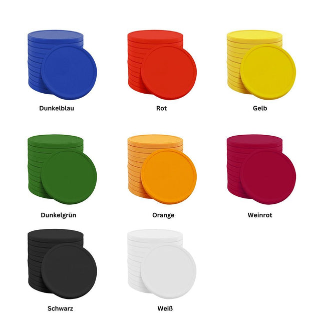 Wertmarken Chips selbst gestalten Ø29mm ECO - 1000 Stück