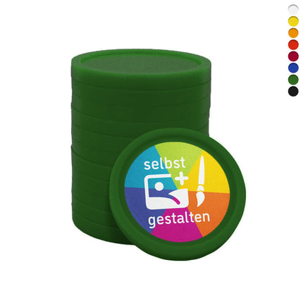 Wertmarken Chips selbst gestalten Ø23mm ECO - 1000 Stück