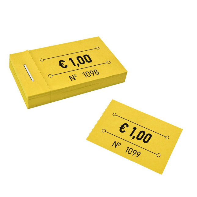 Wertmarken Block € 1,00 - 50 Abrisse
