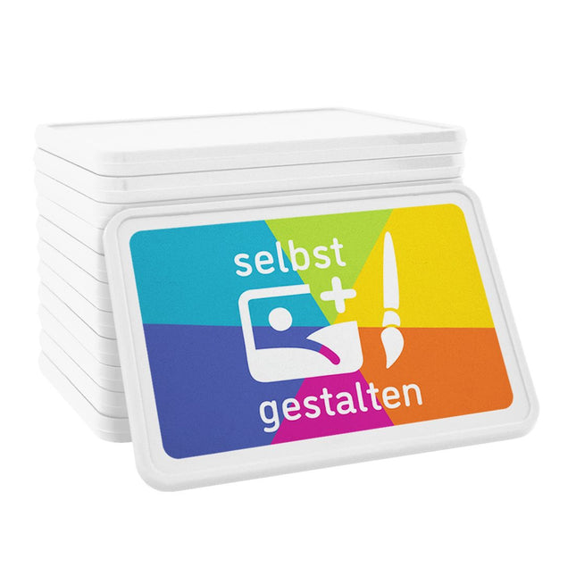 Weiße Wertmarken Chips selbst gestalten 50x35mm - 100 Stück