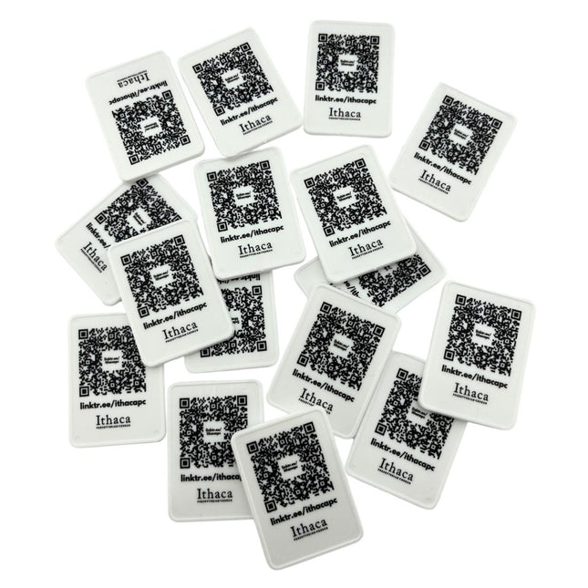 Weiße Wertmarken Chips selbst gestalten 50x35mm - 100 Stück