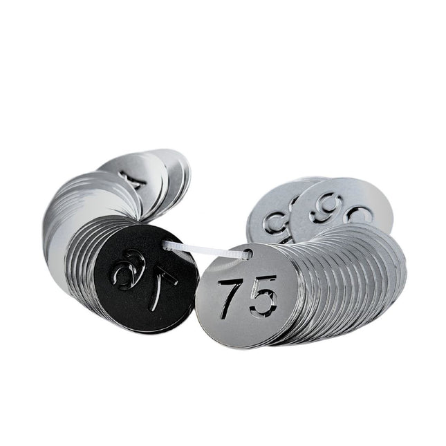 Zahlenmarke Ø30mm ausgestanzt - pro Set