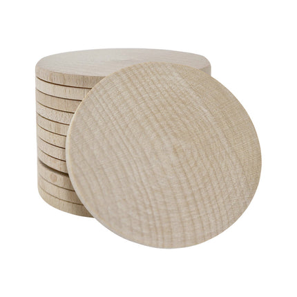 Holzmarken Ø50mm - 100 Stück