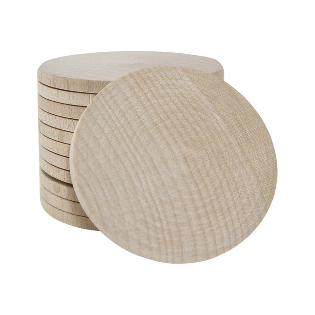 Holzmarken Ø50mm - 100 Stück