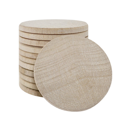 Holzmarken Ø37 mm - 50 Stück