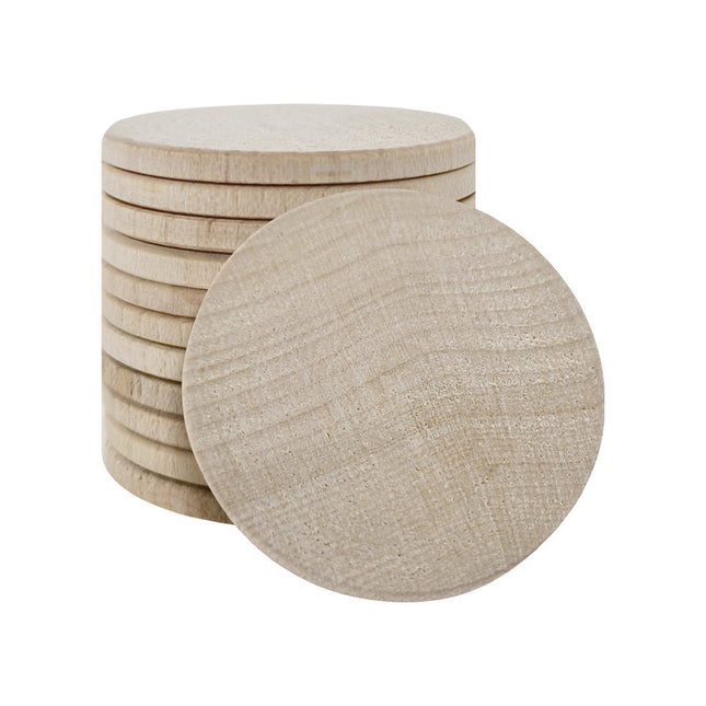 Holzmarken Ø37 mm - 50 Stück