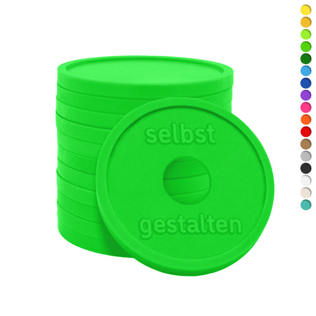Wertmarken Chips eigenes Relief Ø29mm Loch - 1000 Stück