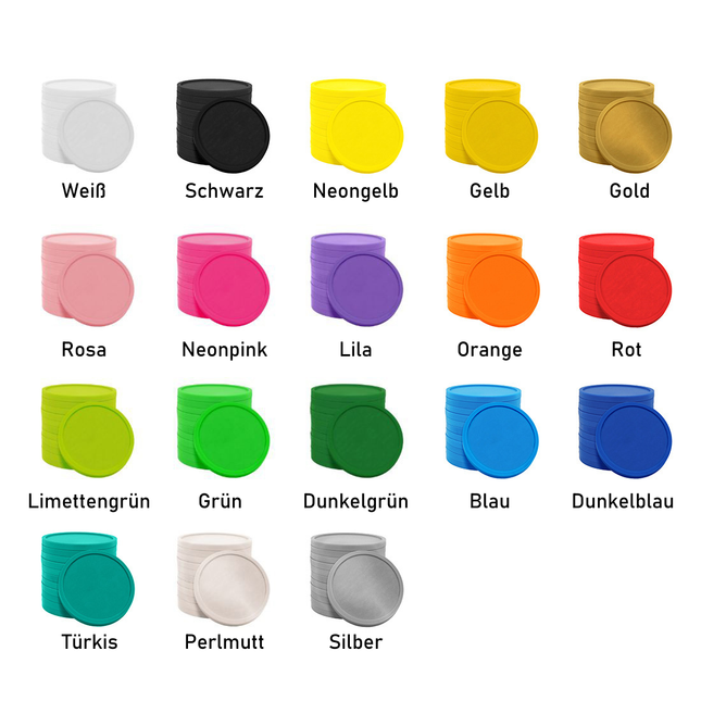 Wertmarken Chips Ø29mm Folienprägung - 1000 Stück