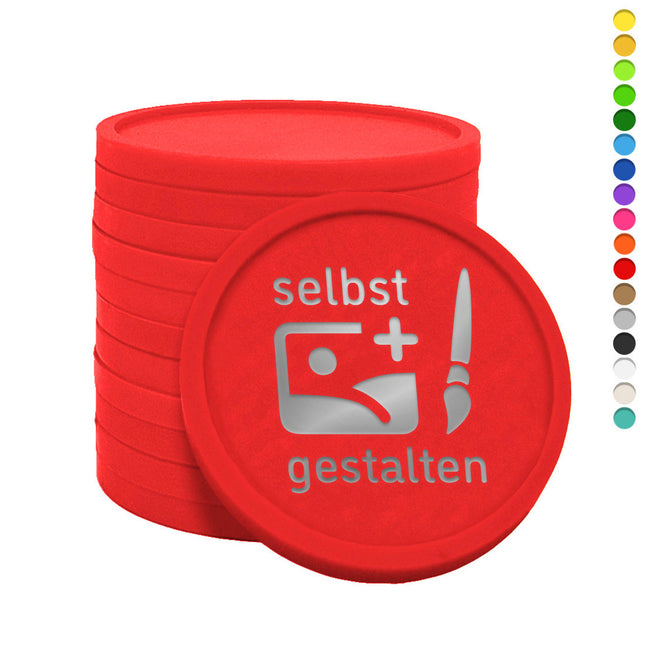 Wertmarken Chips Ø35mm Folienprägung - 1000 Stück