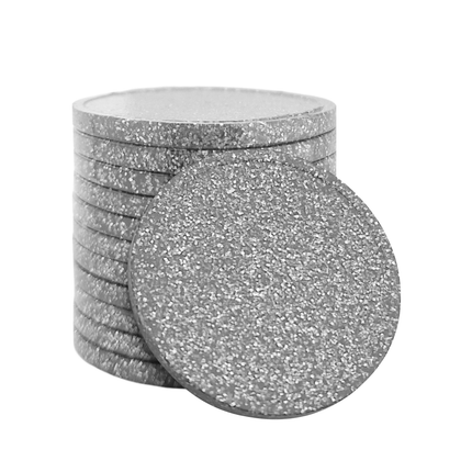 Wertmarken Chips Ø29mm Glitzer, unbedruckt  - 100 Stück