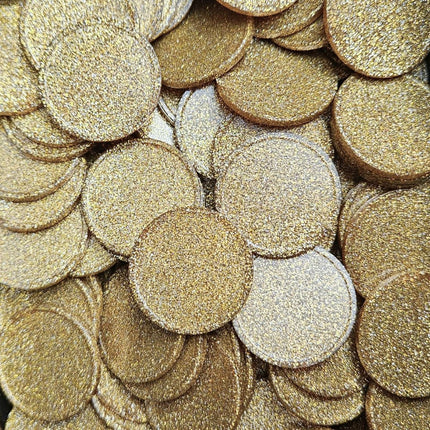 Wertmarken Chips Ø29mm Glitzer, unbedruckt  - 100 Stück