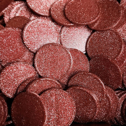 Wertmarken Chips Ø29mm Glitzer, unbedruckt  - 100 Stück