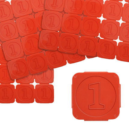 Eventchips Relief Zahl 1 - 1000 Stück