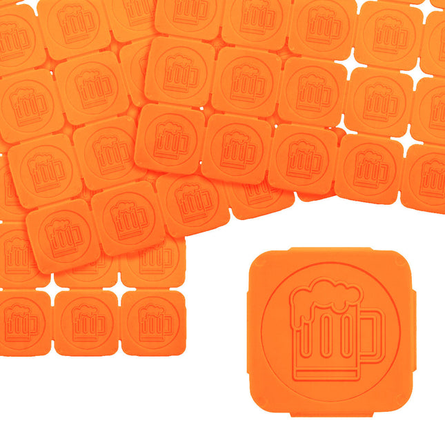 Eventchips Bierkrug Relief fluoreszierend - 1000 Stück