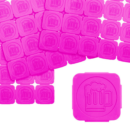 Eventchips Bierkrug Relief fluoreszierend - 1000 Stück