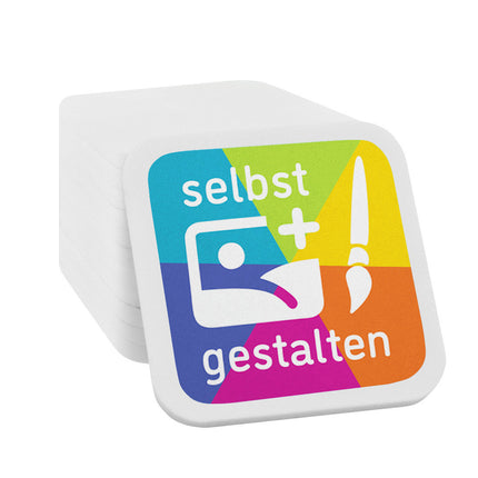 Wertmarken Chips selbst gestalten Quadrat - 100 Stück