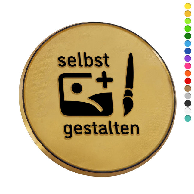 Wertmarken Chips eigenes Relief Ø50mm Farbige Prägung - 1000 Stück