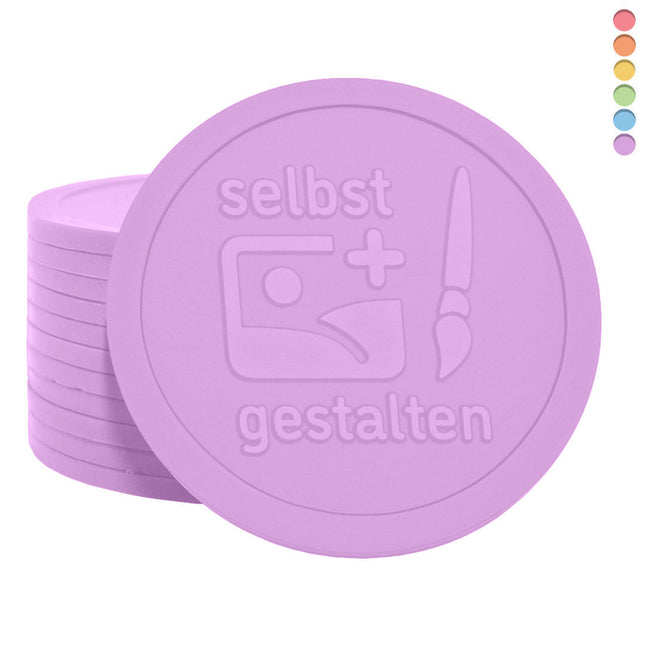 Wertmarken Chips eigenes Relief Ø70mm Recycle - 1000 Stück