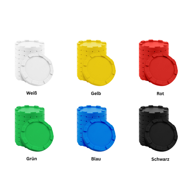 Wertmarken Chips stapelbar - 100 Stück