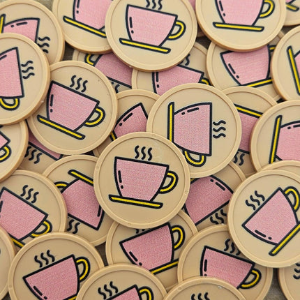 Wertmarken Chips Kaffeetasse - 100 Stück