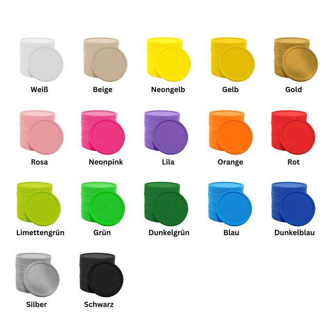 Wertmarken Chips selbst gestalten Ø29 mm - 1000 Stück