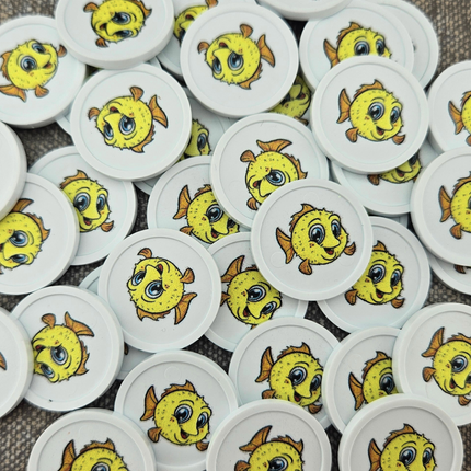 Einkaufswagenchip 1€-Format, selbst gestalten - 100 Stück