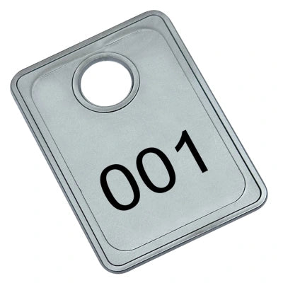 Garderobemarken Tiffany, Individuelle Nummerierung - pro Stück