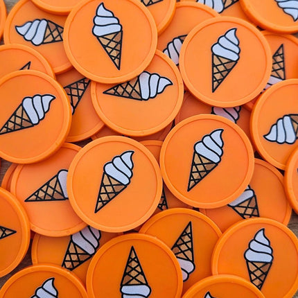 Wertmarken Chips Softeis - 100 Stück