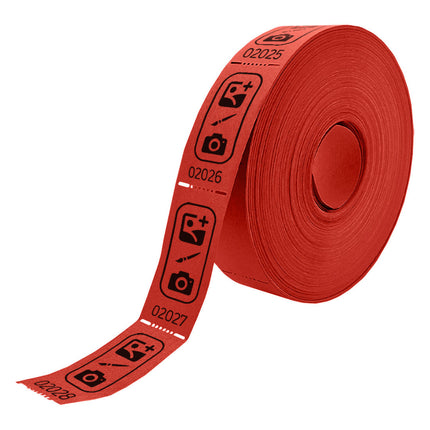 Wertmarken Rolle 57x30mm selbst gestalten - 1000 Abrisse