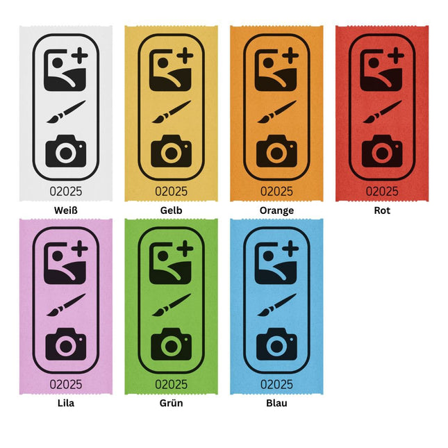 Wertmarken Rolle 114x60mm selbst gestalten - 1000 Abrisse