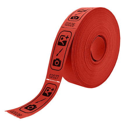 Wertmarken Rolle 85x30mm selbst gestalten - 1000 Abrisse
