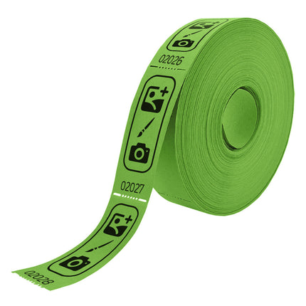 Wertmarken Rolle 80x30mm selbst gestalten - 1000 Abrisse