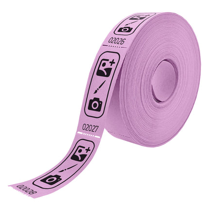 Wertmarken Rolle 80x30mm selbst gestalten - 1000 Abrisse