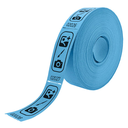 Wertmarken Rolle 85x30mm selbst gestalten - 1000 Abrisse