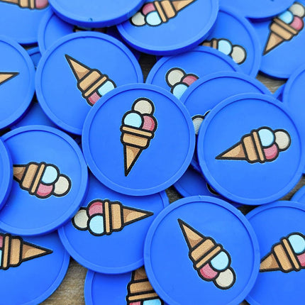 Wertmarken Chips Eis - 100 Stück