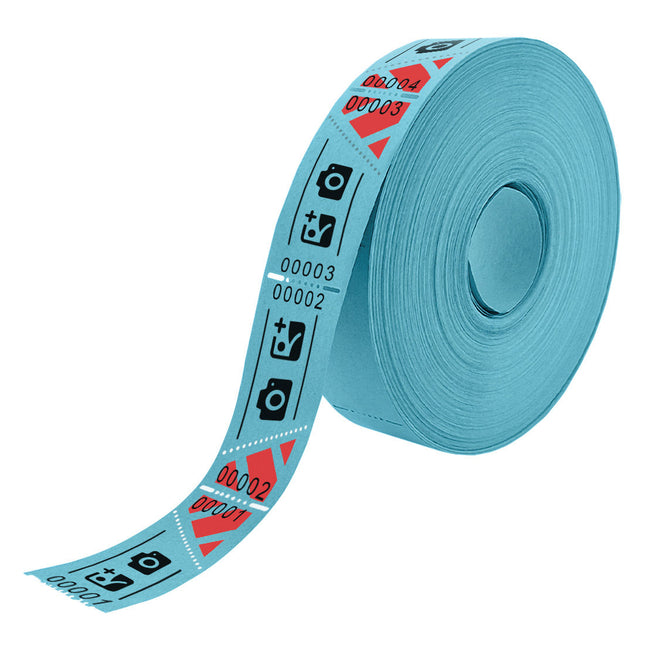 Eintrittskarten Rolle 57x30mm mit Schrägabriss - 1000 Abrisse