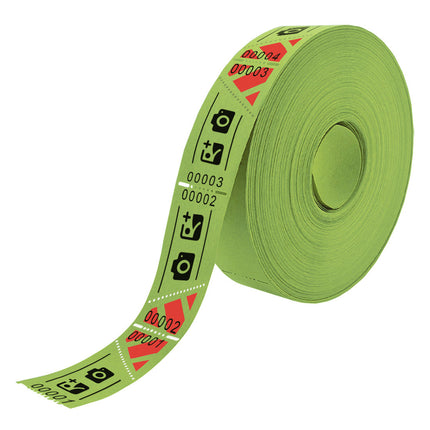 Eintrittskarten Rolle 57x30mm mit Schrägabriss - 1000 Abrisse