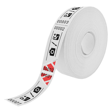 Eintrittskarten Rolle 80x30mm mit Schrägabriss - 1000 Abrisse