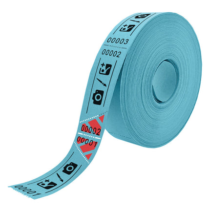 Eintrittskarten Rolle 80x30mm mit Schrägabriss - 1000 Abrisse