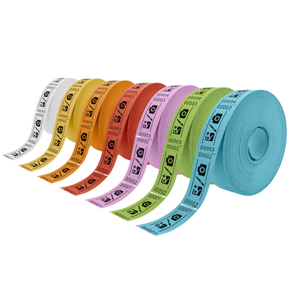 Eintrittskarten Rolle 57x30mm - 1000 Abrisse