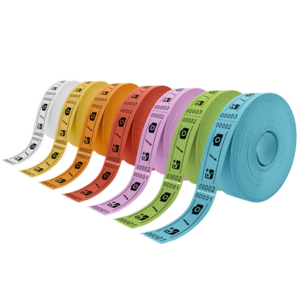 Eintrittskarten Rolle 80x30mm - 1000 Abrisse