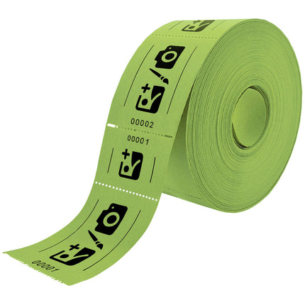 Eintrittskarten Rolle 114x60mm mit Abrissabschnitt - 1000 Abrisse, ab 5 Rollen