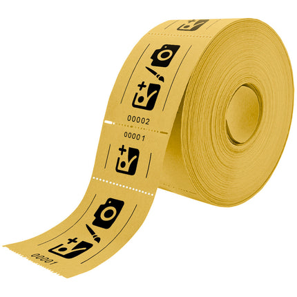 Eintrittskarten Rolle 114x60mm mit Abrissabschnitt - 1000 Abrisse, ab 5 Rollen