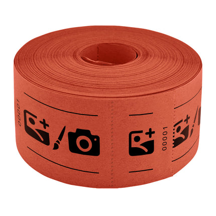 Eintrittskarten Rolle 114x60mm mit Abrissabschnitt - 1000 Abrisse, ab 5 Rollen