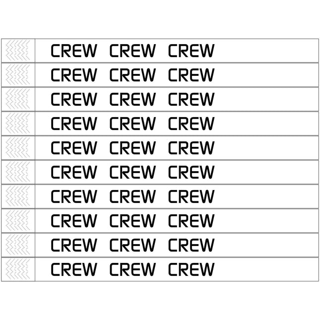 Tyrex Einlassbänder 'Crew' - pro 100 Stück