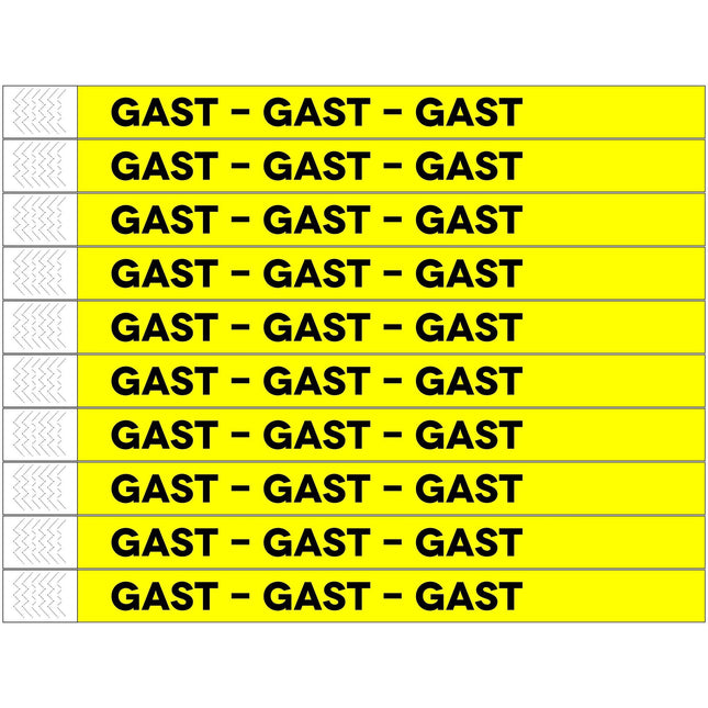 TYREX Einlassbänder 'Gast' - pro 100 Stück