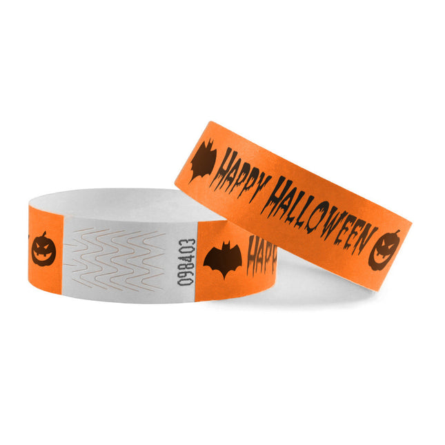 Einlassbänder Tyrex 'Happy Halloween' - pro 100 Stück