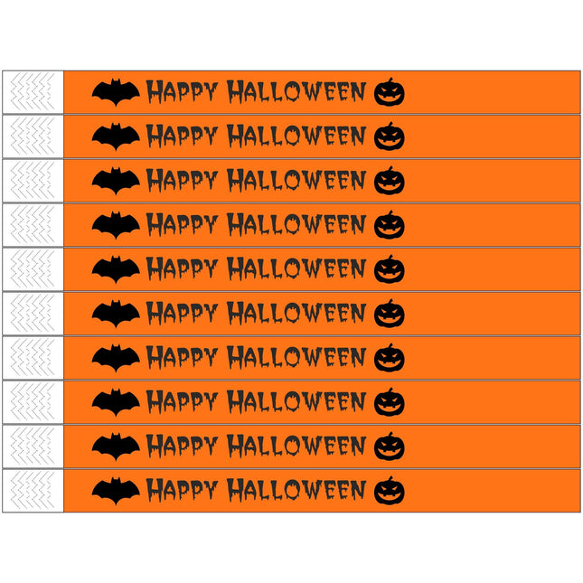 Einlassbänder Tyrex 'Happy Halloween' - pro 100 Stück